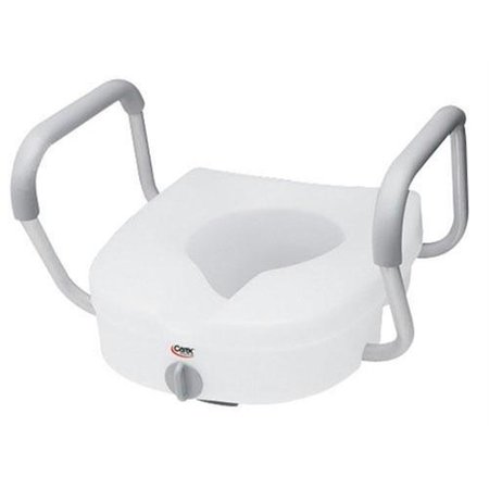 COMFORTCORRECT Toilet Seat E-Z Lock w/Arms Adjustable Handle Width CO52813